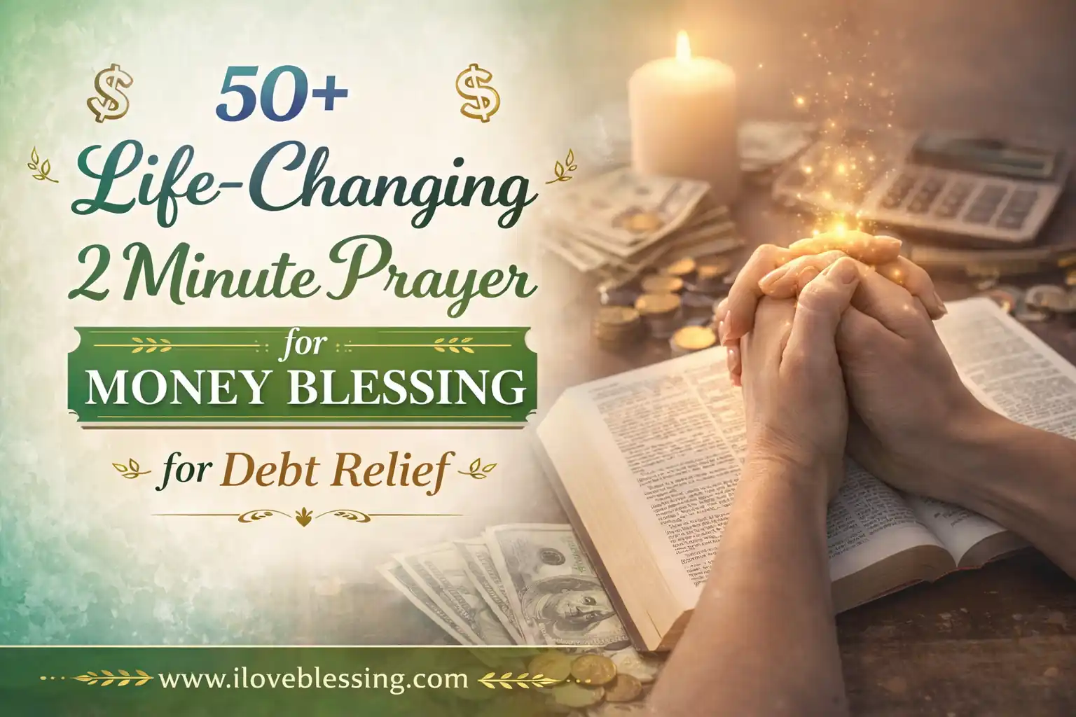 50+ Life-Changing 2 Minute Prayer for Money Blessing for Debt Relief