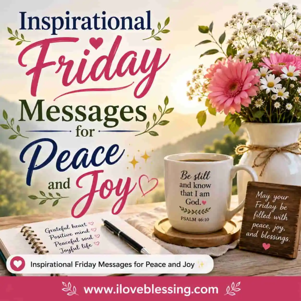 Inspirational Friday Messages for Peace and Joy