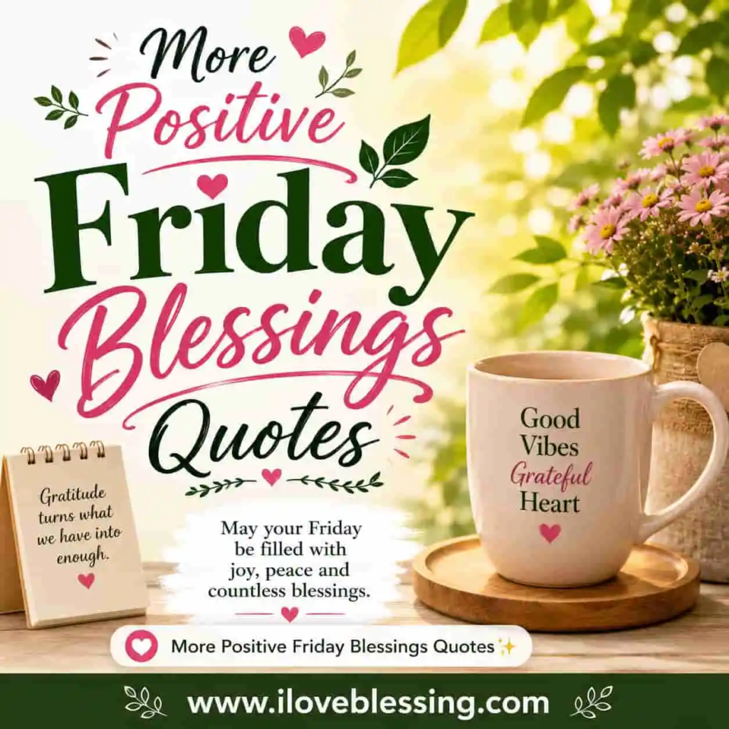 More Positive Friday Blessings Quotes