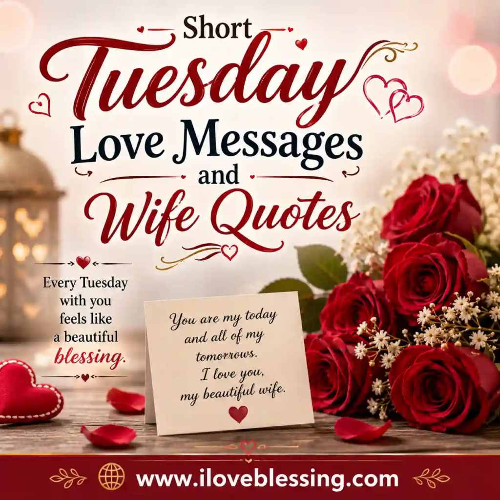 Classic rose-themed love design with romantic quote card, petals, stylish text for wife, warm soft background