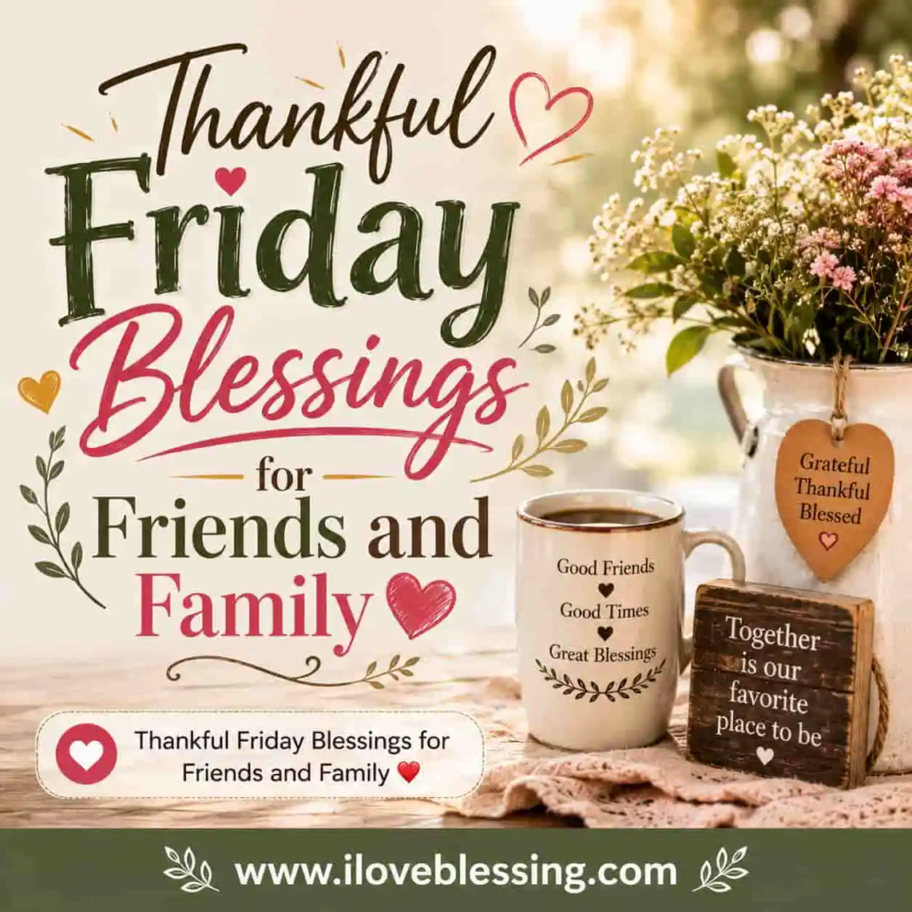 Thankful Friday Blessings for Friends and Family